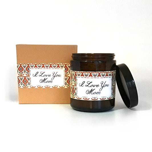 I Love You Mom Citrus + Sage Scented Soy Wax Candle